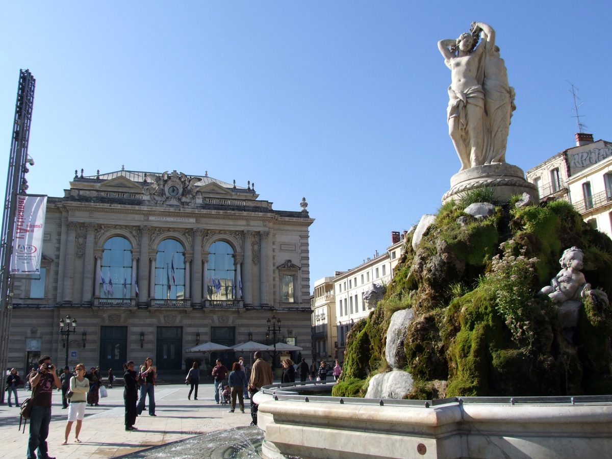 Montpellier, place de la Comédie